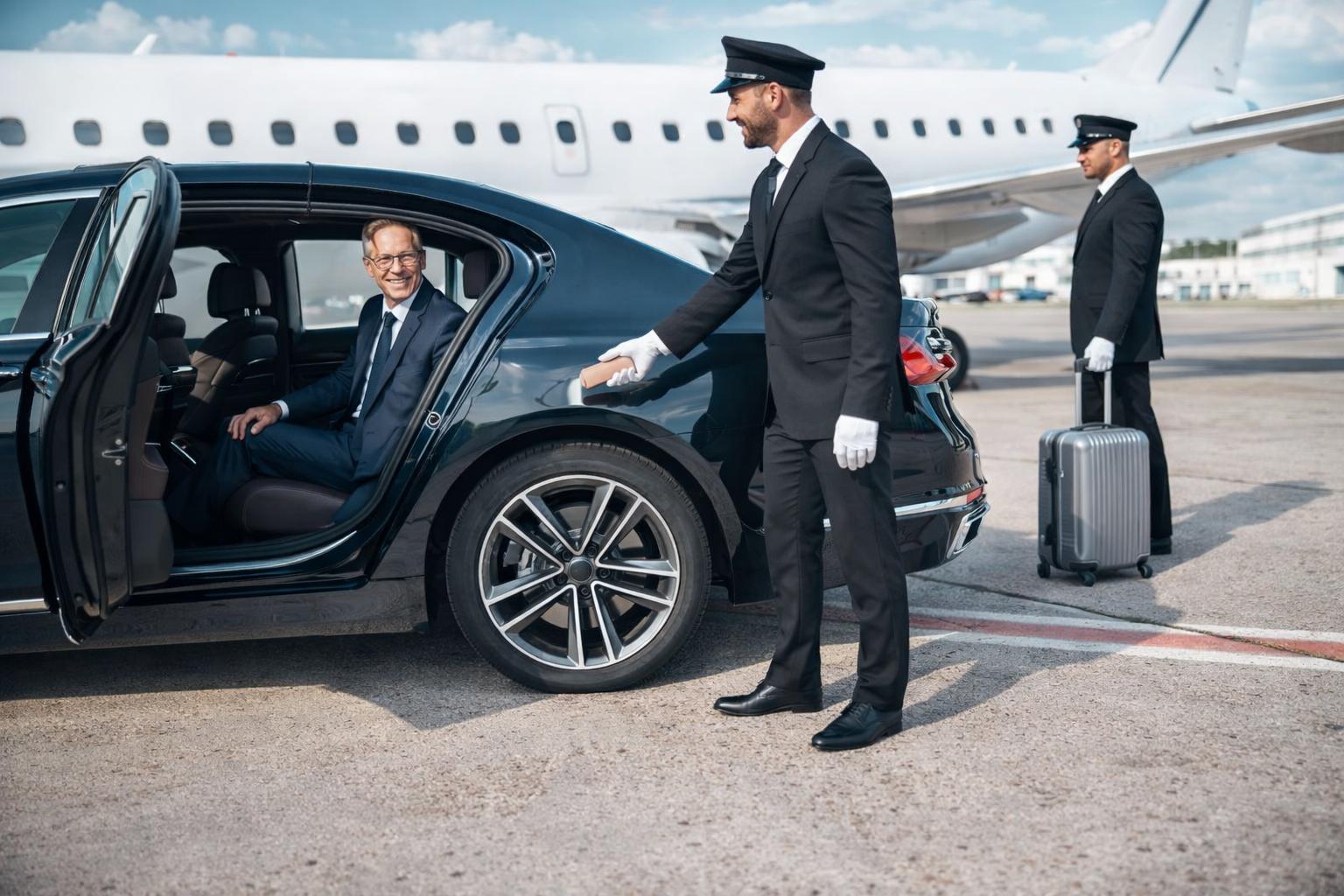 Leeds airport transfer with chauffeur-driven luxury car