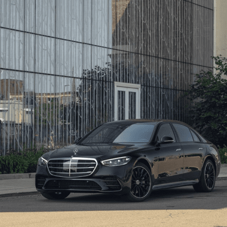 Luxury Mercedes S-Class chauffeur service in Peterborough